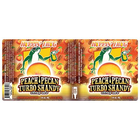 Hoppin' Frog Peach Pecan Turbo Shandy Citrus Ale