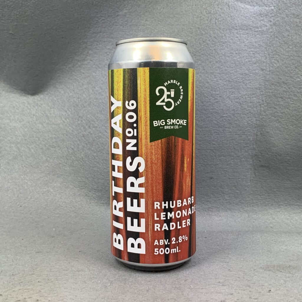 Birthday Beer No.6 Rhubarb Lemonade Radler