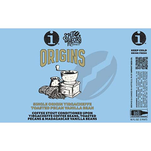 Imprint Beer Origins Single Origin Yirgacheffe Toasted Pecan Vanilla Bean