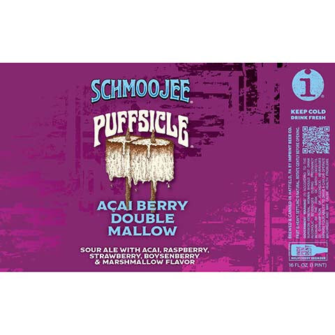 Imprint Beer Schmoojee Puffsicle Acai Berry Double Mallow Sour Ale