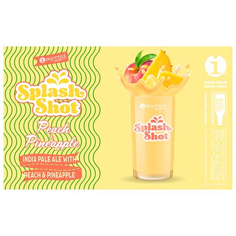 Imprint Beer Splash Shot Peach & Pineapple