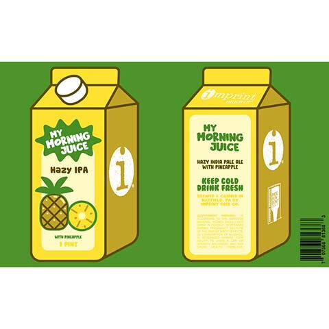 Imprint My Morning Juice Pineapple
