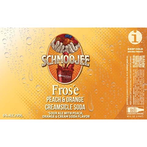Imprint Schmoojee Frose Peach, Orange Creamsicle Soda