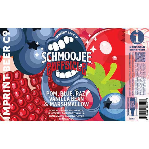 Imprint Schmoojee Puffsicle Pom, Blue Raz, Vanilla Bean & Marshmallow