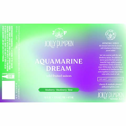 Jolly Pumpkin Aquamarine Dream