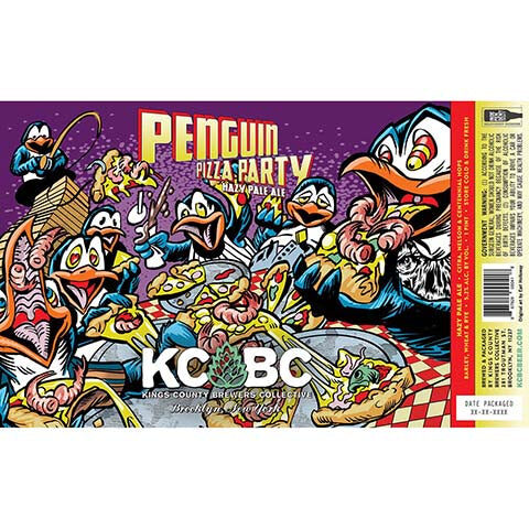 Penguin Pizza Party Hazy