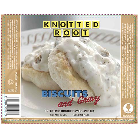 Knotted Root Biscuits and Gravy DDH