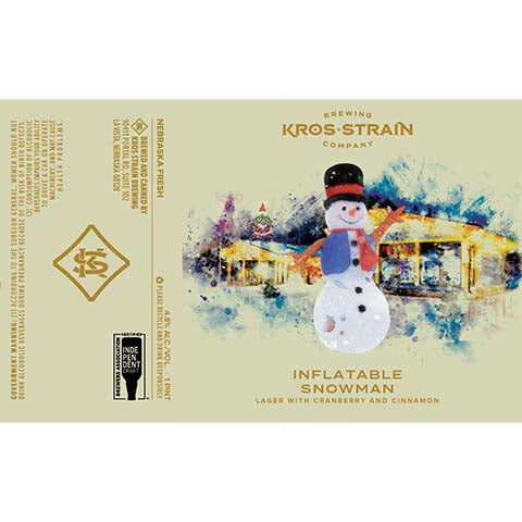 Kros Strain Inflatable Snowman