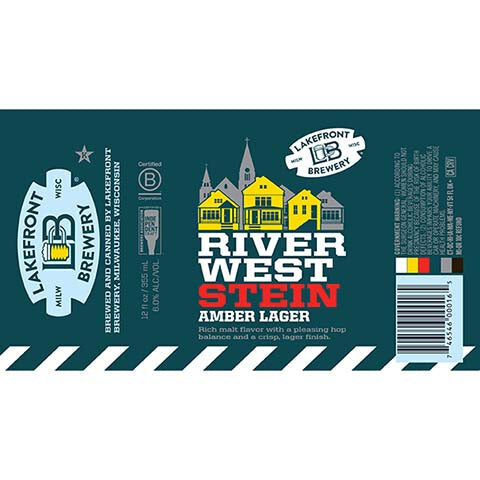 Lakefront Riverwest Stein Amber