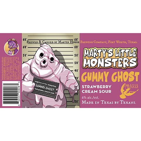 Martin House Marty's Little Monsters Gummy Ghost Strawberry Cream