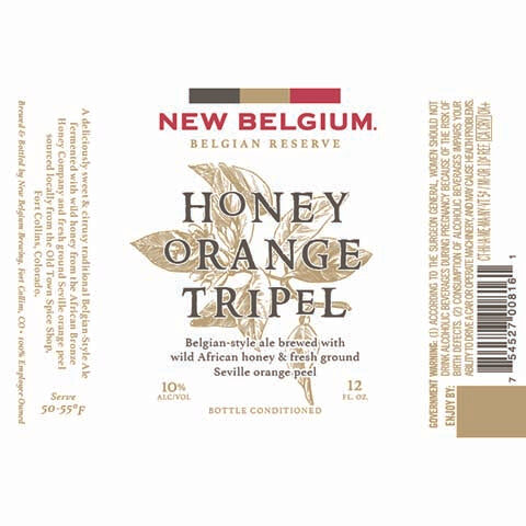 New Belgium Honey Orange