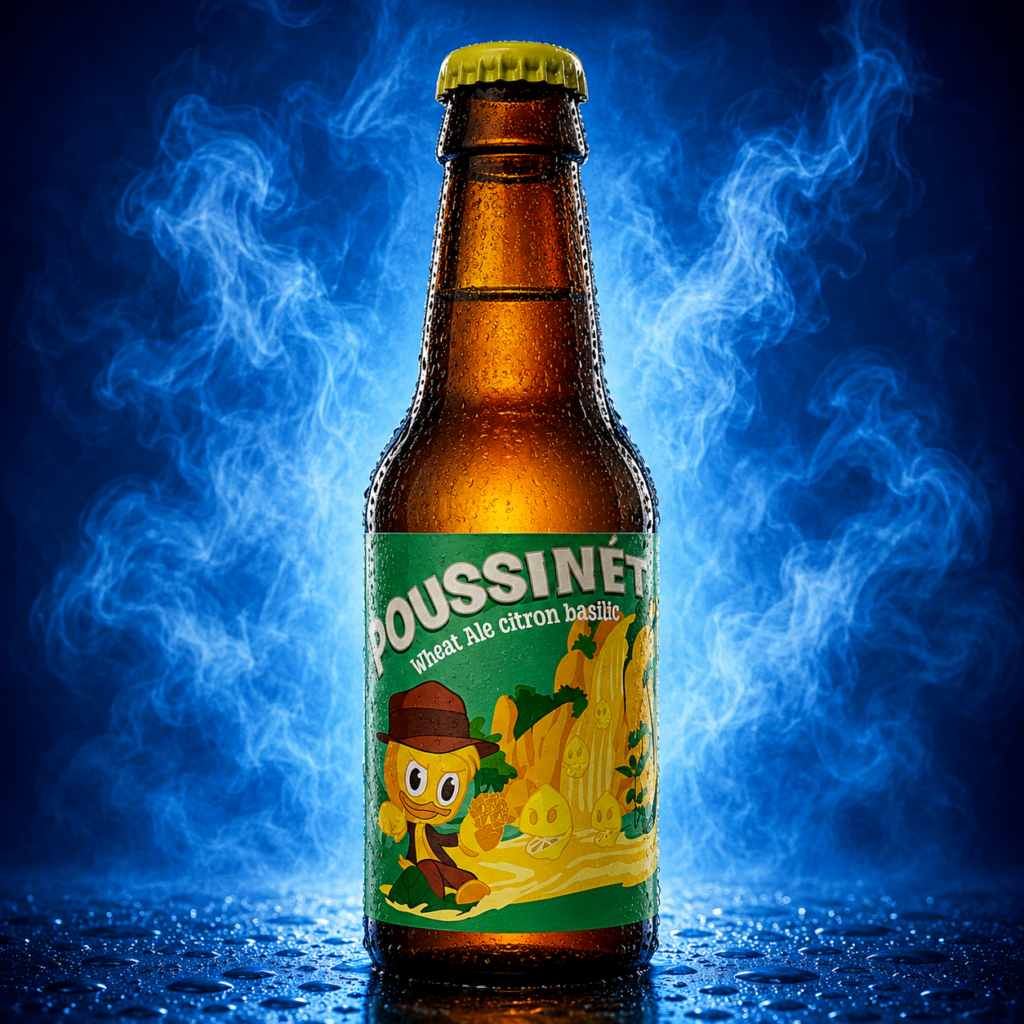 Poussinét - Wheat Ale Citron Basilic - Brasserie La Couveuse