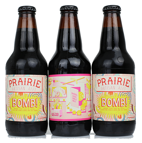 Prairie Evil Twin Barrel-Aged Bible Belt Imperial Stout / Prairie Bomb 3PK