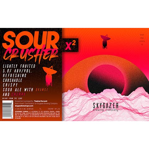 Skygazer Sour Crusher x2 Orange and Cherry Sour Ale
