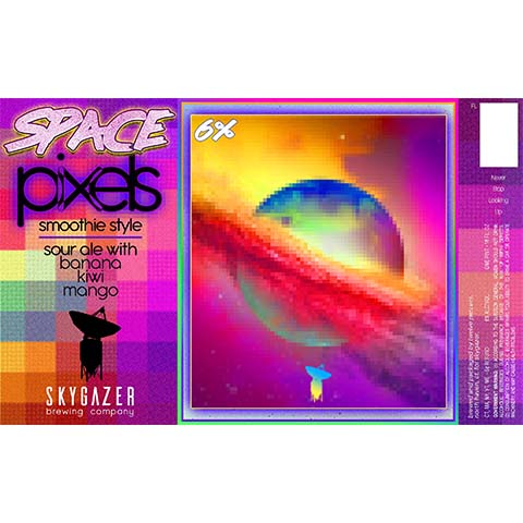 Skygazer Space Pixels Banana Kiwi Mango