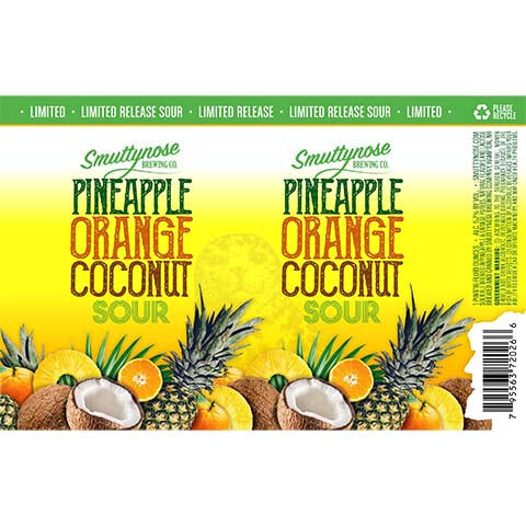 Smuttynose Pineapple Orange Coconut Sour Ale