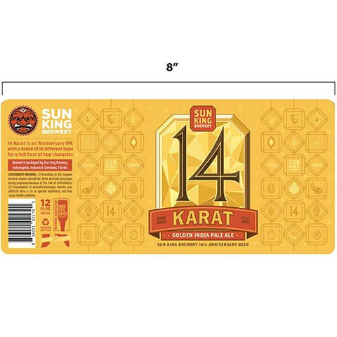 Sun King 14 Karat Golden