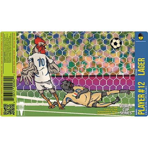 Tripping Animals Player #12 Lager France vs. Italy