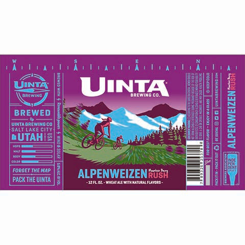 Uinta alpenweizen Mountain Berry Rush Wheat Ale
