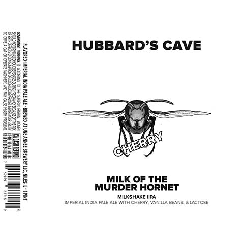 Une Annee Hubbard's Cave Milk of the Murder Hornet IIPA cherry