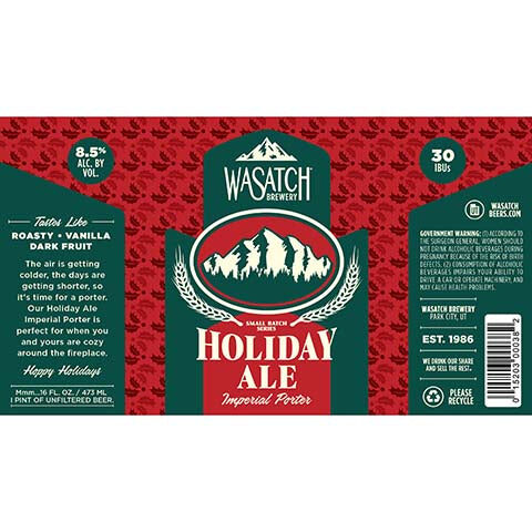 Wasatch Holiday Ale Imperial