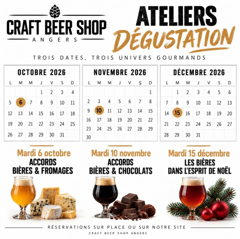 Atelier Dégustation « Bières & Fromages » 06/10/26