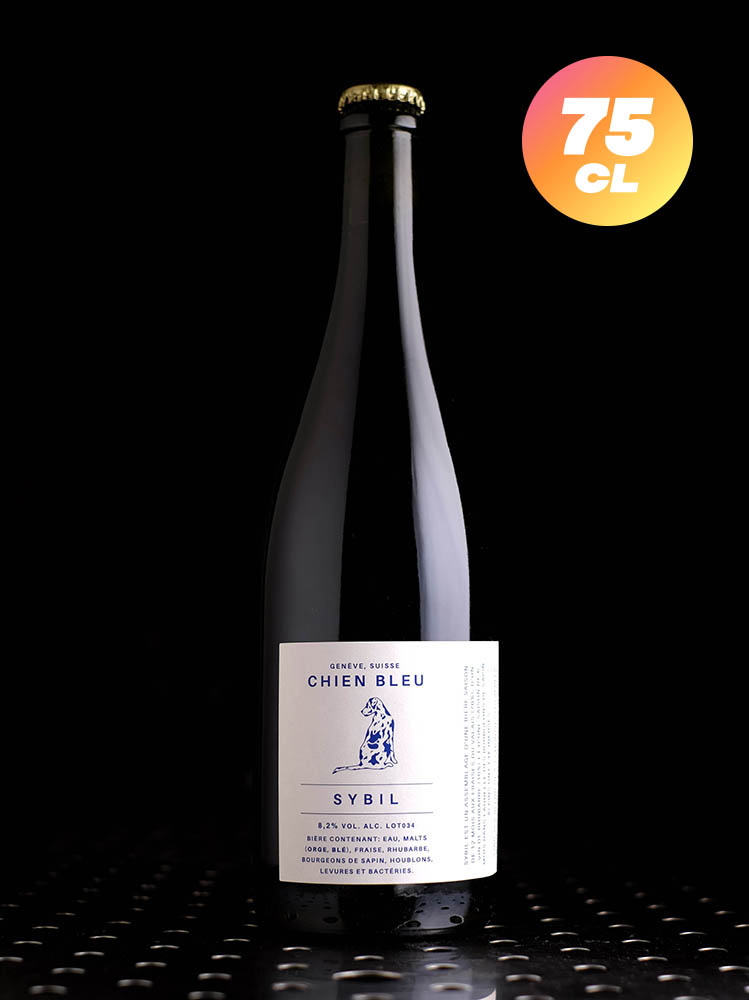Chien Bleu | Sybil | Saison Fraise Rhubarbe Bourgeon de Sapin | 8,2%