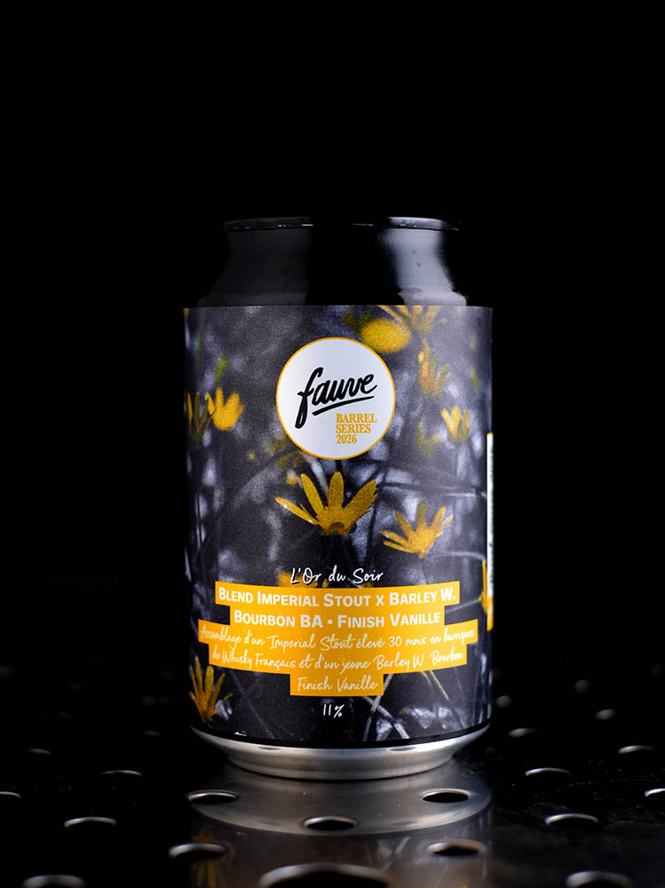 Fauve | L’Or Du Soir | Imperial Stout BA Whisky + Barleywine BA Bourbon + Vanille | 11%