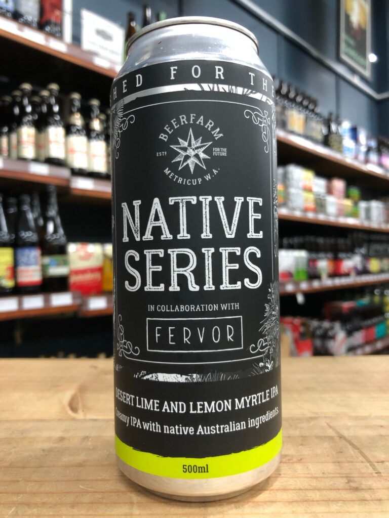 Native Series Fervour IPA with Desert Lime and Lemon Myrtle