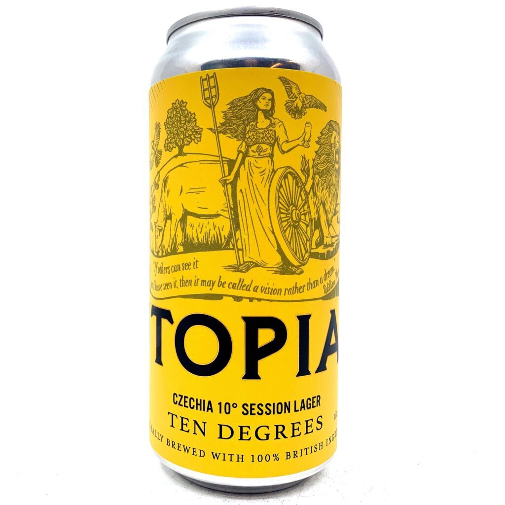Utopian Czechia Ten Degrees Session Lager 3.9%