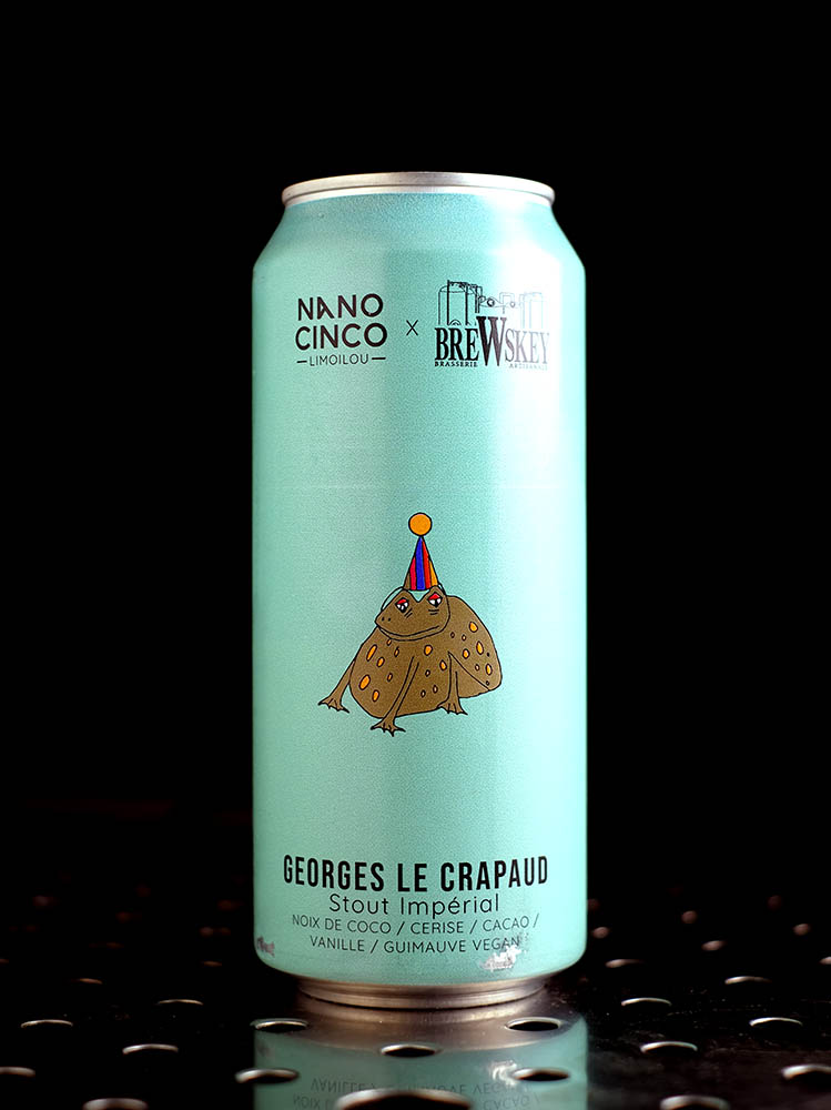 Nano Cinco x BreWskey | Georges Le Crapaud | Imperial Pastry Stout Cerise Coco Cacao Vanille Marshmallow | 10,5%