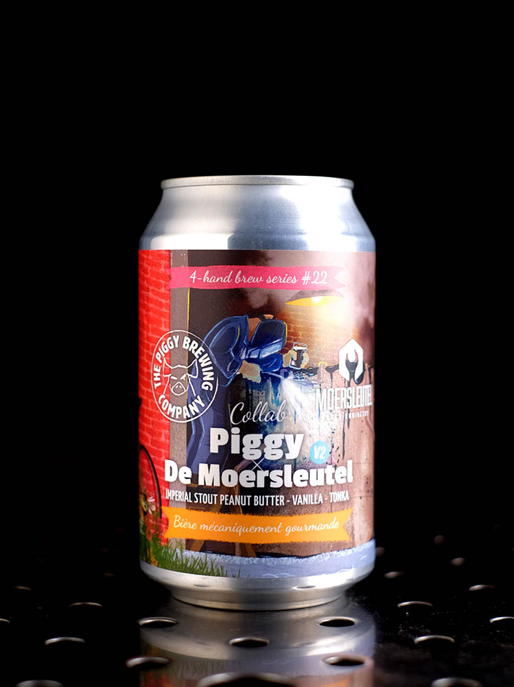 Piggy Brewing | Collab Piggy x Moersleutel v2 | Imperial Stout Peanut Butter Tonka Vanille | 12%