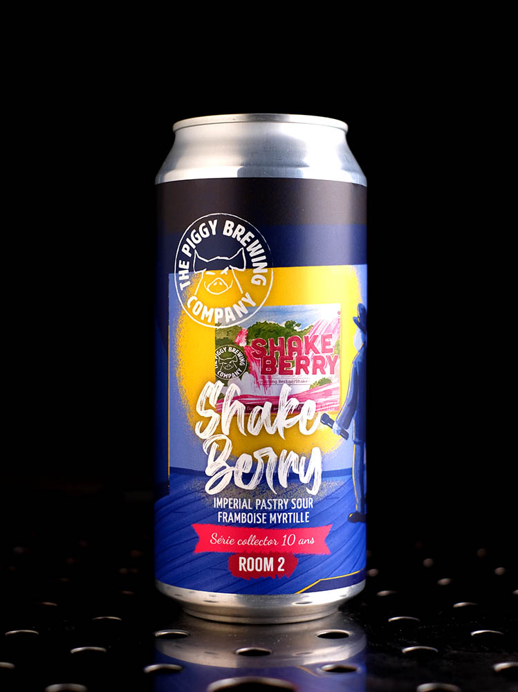Piggy Brewing | Shake Berry / Série Collector 10 ans | Imperial Pastry Sour Framboise Myrtille | 8%