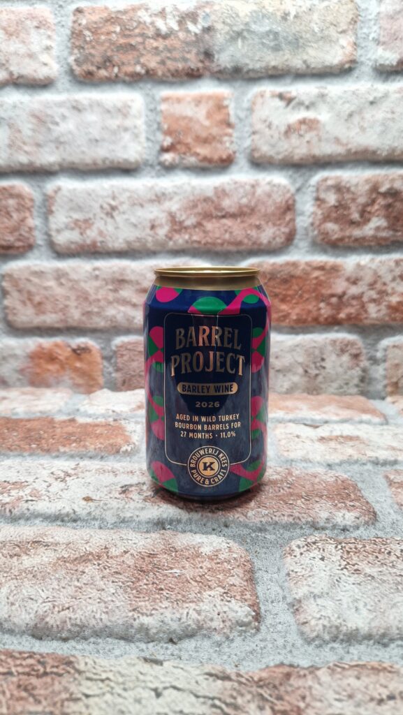 Barrel Project 2026, Barley Wine gerijpt in Wild Turkey Barrels Barleywine