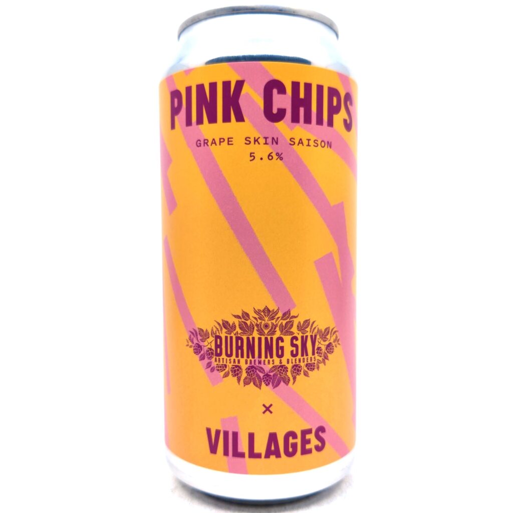 x Burning Sky Pink Chips Grape Skin Saison 5.6%