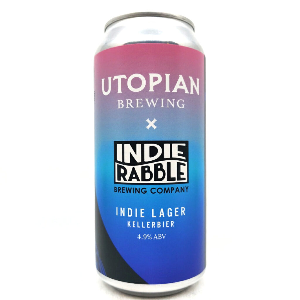 Utopian x Indie Rabble Indie Lager Kellerbier 4.9%
