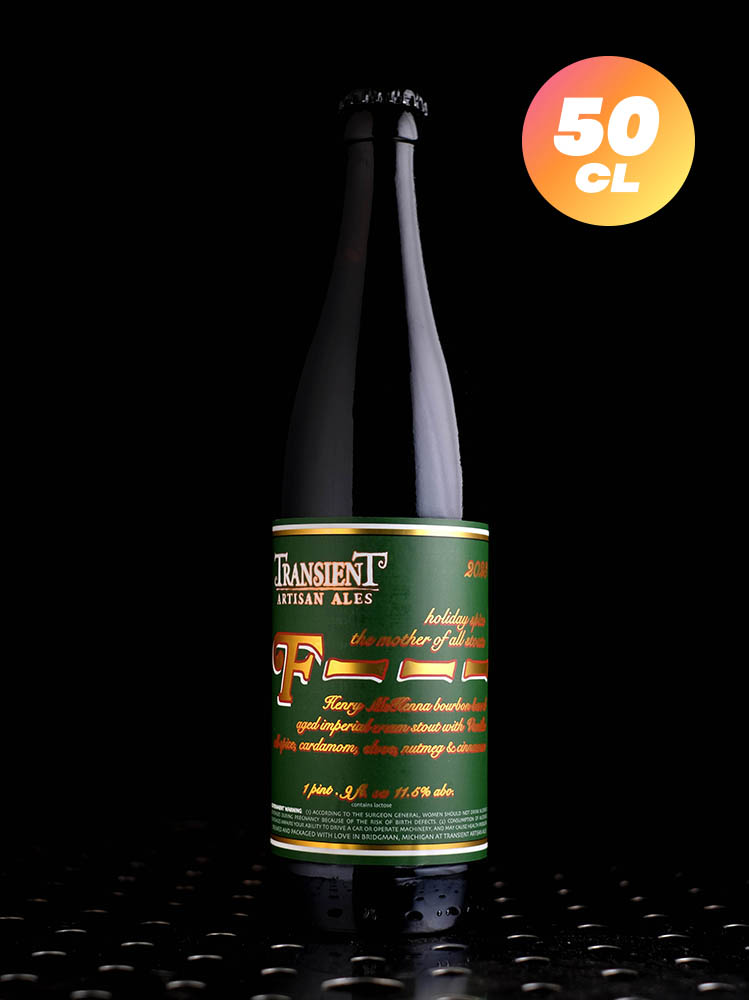 Transient Artisan Ales | F—- Holiday Spice 2023 | Imperial Cream Stout Vanilla Allspice Spices BA Bourbon | 11,6%