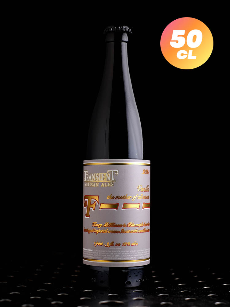 Transient Artisan Ales | F—- Vanilla 2023 | Imperial Cream Stout Vanilla BA Maple Bourbon | 12%