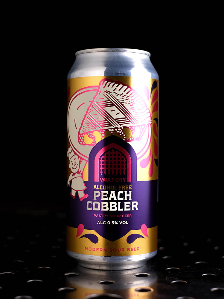 Vault City | AF Peach Cobbler | Pastry Sour Tarte Pêche sans alcool | 0,5%