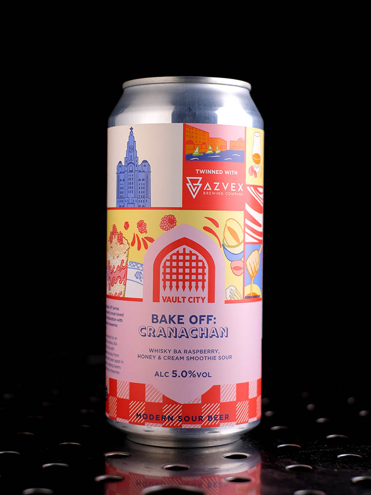 Vault City x Azvex | Bake-Off: Cranachan | Smoothie Sour Crème Framboise Miel BA Whisky | 5%