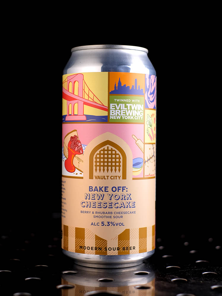 Vault City x Evil Twin | Bake-Off: NY Cheesecake | Smoothie Sour Cheesecake Fraise Framboise Rhubarbe | 5,3%