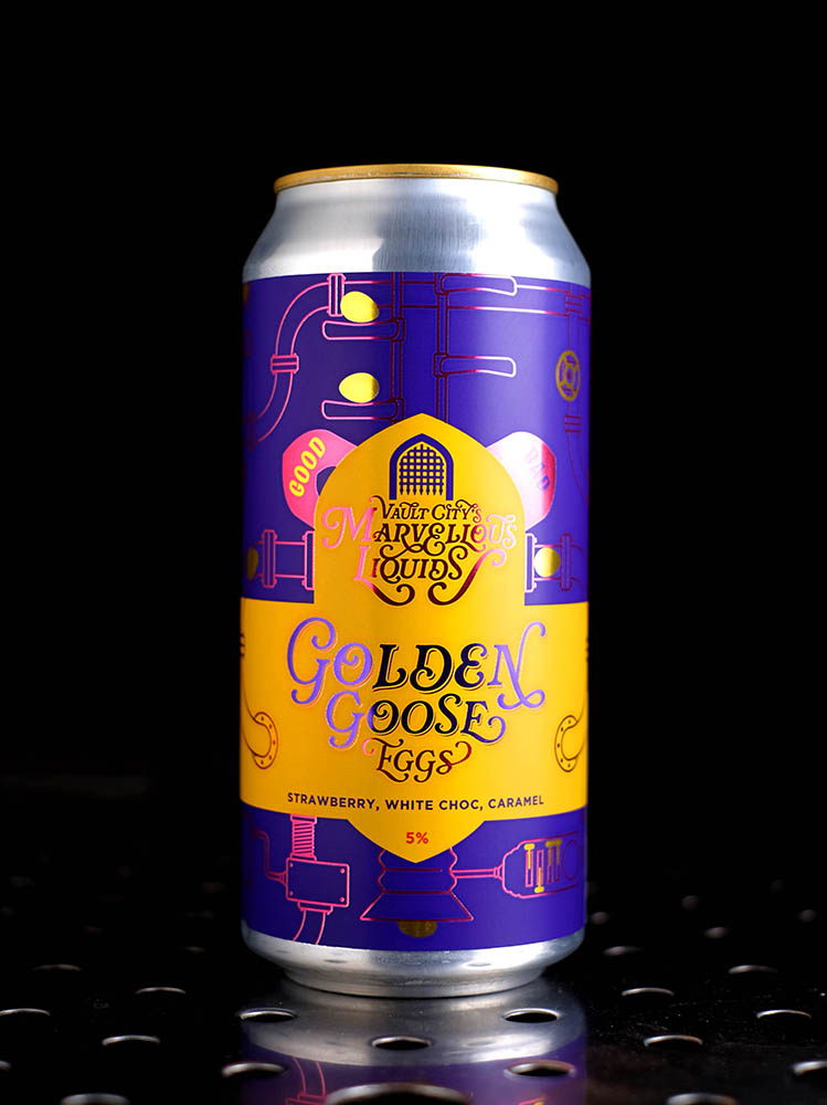 Vault City | Golden Goose Eggs | Pastry Sour Fraise Framboise Chocolat Blanc Caramel | 5%