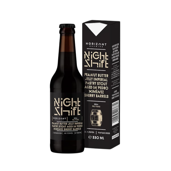 Night Shift 2025: Peanut Butter Jelly Imperial Pastry Stout Aged In Pedro Ximénez Sherry Barrels