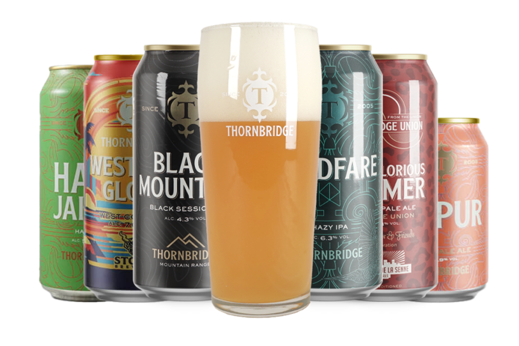 Thornbridge Brauerei Paket - 6 Biere + Glas
