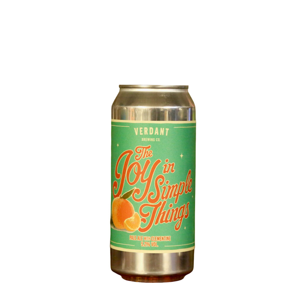 Verdant – The Joy In Simple Things Pale Ale With Clementine